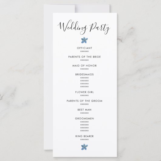 🌸 💍 Wildflowers Wedding Welkom (Achterkant)