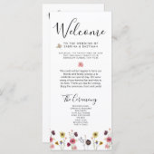 🌸 💍 Wildflowers Wedding Welkom (Voorkant / Achterkant)