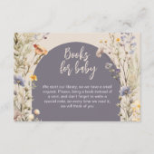 Wildflowers weide elegante boho baby shower informatiekaartje (Voorkant)