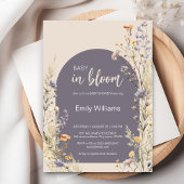 Wildflowers weide elegante boho baby shower kaart