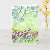 Wildflowers Wenskaart - Blank Inside Kaart (Gele Bloem)