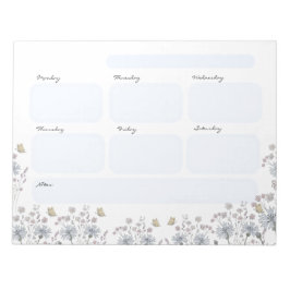 Wildflowers with butterfly notitieblok