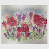 Wildflowers with poppies  cadeaupapier (Vlak)