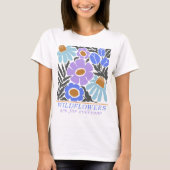 Wildflowers zijn voor iedereen modern nouveau stij t-shirt (Voorkant)
