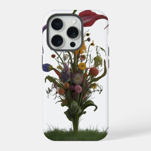 Wildflowerweide Abstracte Bloem – Appel iPhone Hoesje (Achterkant)
