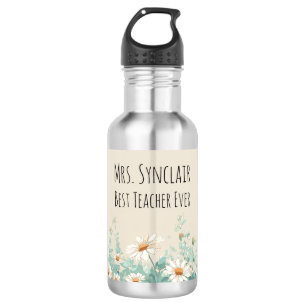 Wildflowerweide Beste Leraar Ooit Waardering Waterfles
