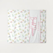 Wildflowerweide Mooie Bruiloftsdrap Doek Wandkleed (Voorkant (horizontaal))