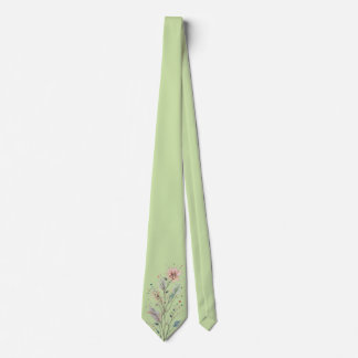Wildflowerweideplaatsing print stropdas