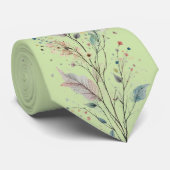 Wildflowerweideplaatsing print stropdas (Opgerold)