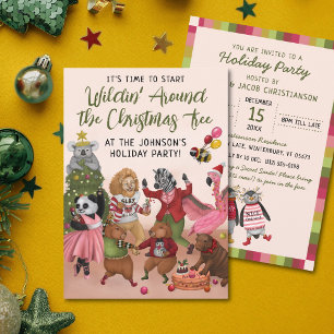 Wildin' Around the Christmas Tree Holiday Party be Kaart