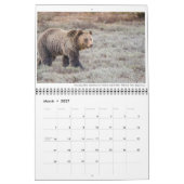 Wildkalender met onderschriften kalender (Mar 2027)