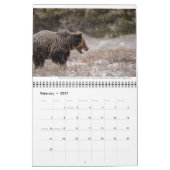 Wildkalender met onderschriften kalender (Feb 2027)