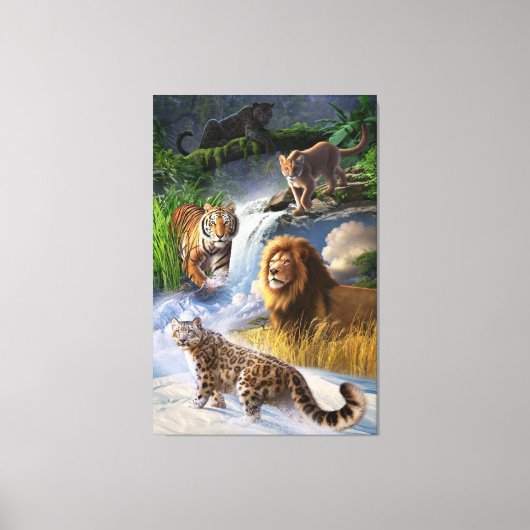Wildkatten Canvas Afdruk (Voorkant)