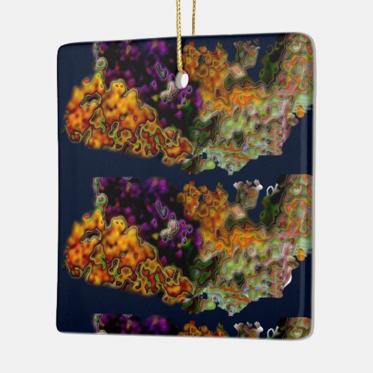 wildkleur-Ornament Keramisch Ornament (Links)