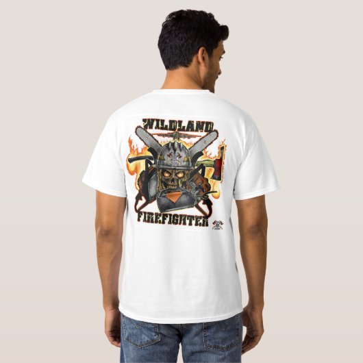 Wildland brandweerman t-shirt (Achterkant volledig)