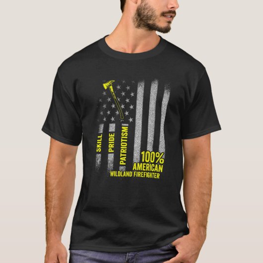 Wildland Firefighter Appreciation Firefighting Fir T-shirt (Voorkant)