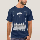 Wildland Firefighter Smoke Jumper Retro T-shirt (Voorkant)