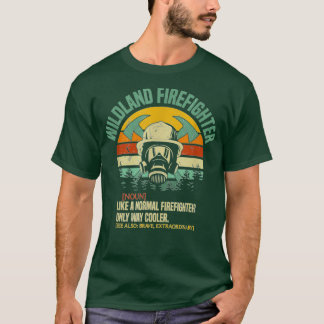 Wildlandbrandweerman Recht op brandweerreddingspro T-shirt