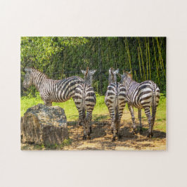 wildleven in zebra legpuzzel