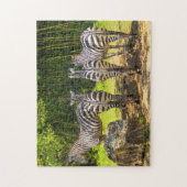 wildleven in zebra legpuzzel (Verticaal)