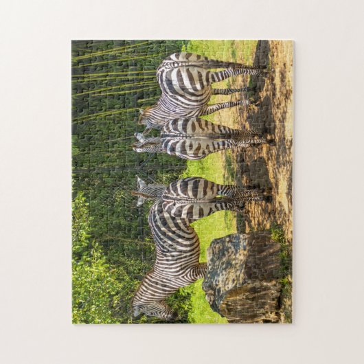 wildleven in zebra legpuzzel (Verticaal)