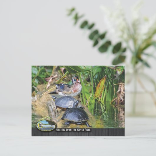 Wildleven langs de rivier de Silver Briefkaart (Staand voorkant)