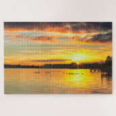 Wildleven op het Sunset Lake Legpuzzel (Horizontaal)