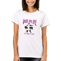 Wildleven We moeten Dier Silhouettes-shirt verzorg