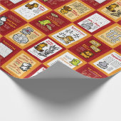 Wildlife Africa Puzzle Wrapping Paper Cadeaupapier (Hoek)