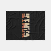 Wildlife African Vacation Travel To Kenya Fleece Deken (Voorkant (Horizontaal))