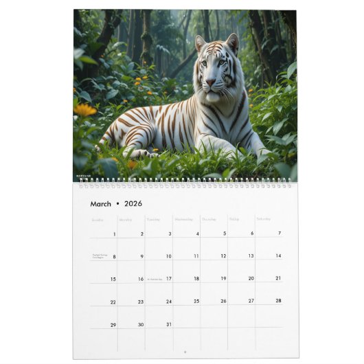 Wildlife AI Digital Art Kalender (Mar 2026)