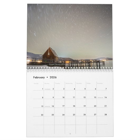 Wildlife and Landscape Calendar Kalender (Feb 2026)