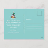 Wildlife Animals Christmas Tree Holiday Briefkaart (Achterkant)