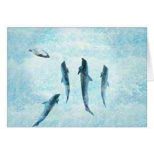 Wildlife aquatische, dansende dolfijnen