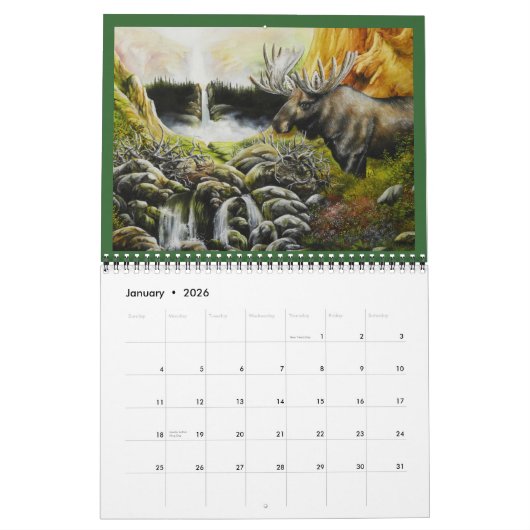 Wildlife Art Calendar Art 2012 van David Paul Kalender (Jan 2026)