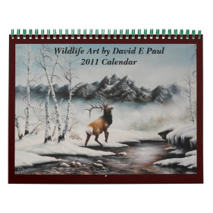 Wildlife Art Calendar Art van David Paul Kalender