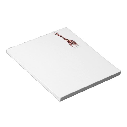 Wildlife Art Giraffe Notitieblok (Schuin)