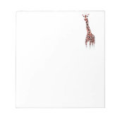 Wildlife Art Giraffe Notitieblok (Voorkant)