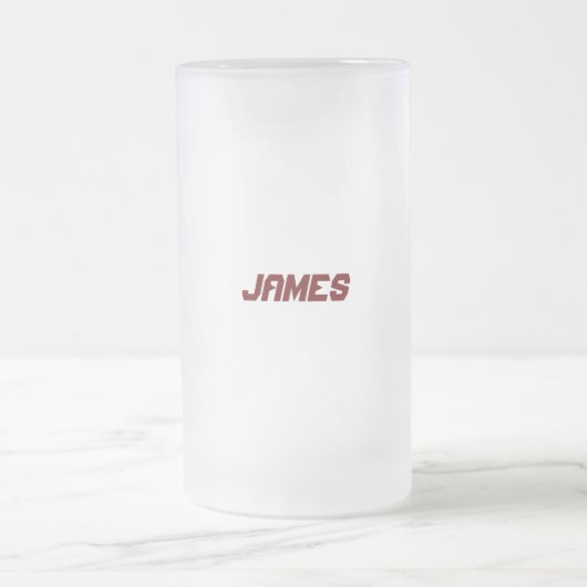 Wildlife Art Giraffes Aangepaste naam Matglas Bierpul (Center)