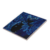 Wildlife Art Koala Beer Blue Tegeltje (Zijkant)