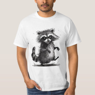 Wildlife Art Pencil Schets T-shirt