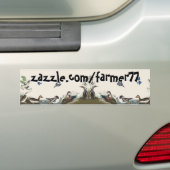 Wildlife Artwork Audubon Collage Bumpersticker (Op auto)