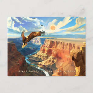 Wildlife at Grand Canyon National Park Vintage Art Briefkaart