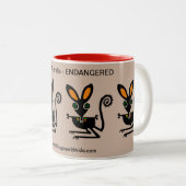 Wildlife - Aussie BILBY - Natuur - Ecologie Tweekleurige Koffiemok (Voorkant rechts)