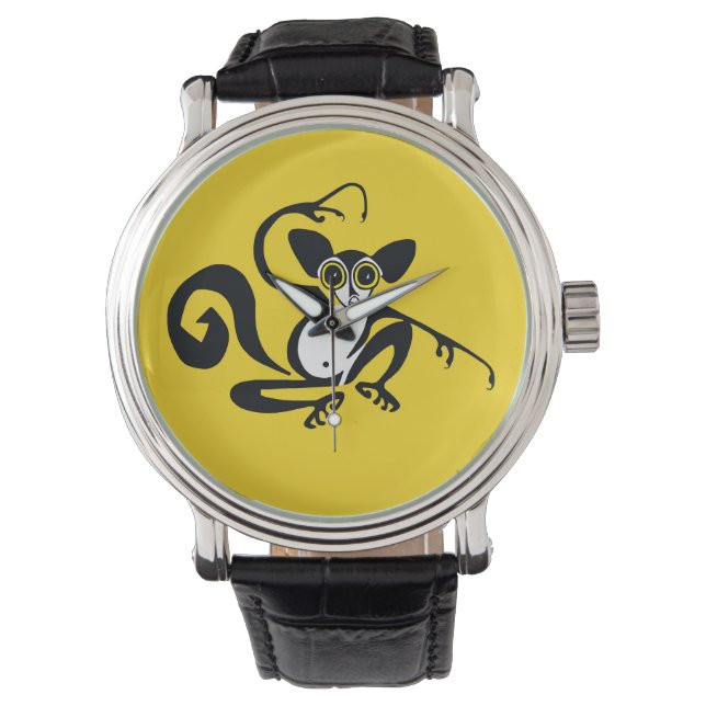 Wildlife - AYE-AYE - Primaat - Madagaskar - Geel Horloge (Voorkant)