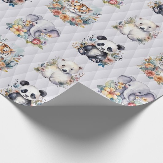 Wildlife Babies Cadeaupapier (Hoek)