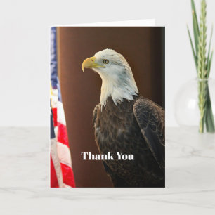 Wildlife Bald Eagle American Flag Bedankkaart