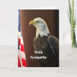 Wildlife Bald Eagle Amerikaanse vlag Foto sympathi Kaart