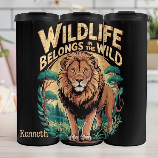 Wildlife behoort tot het wilde T-shirt Thermosbeker