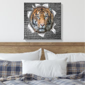 Wildlife Bengal Tiger Canvas Afdruk (Insitu (Slaapkamer))
